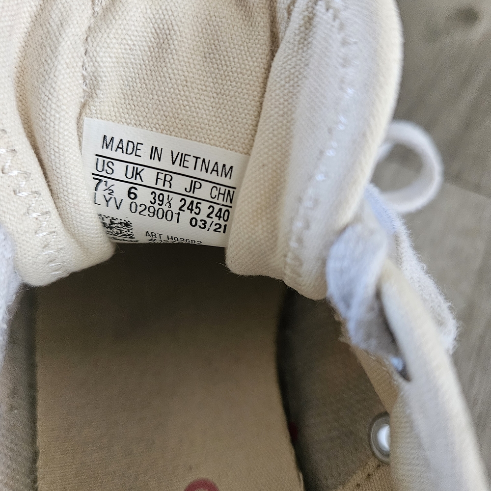 Adidas Nizza Platform Sneakers Cream Floral Print - Picture 5 of 5